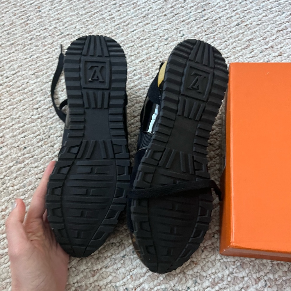 Louis Vuitton Monogram Black & Brown Runner Sneakers - Picture 3 of 6